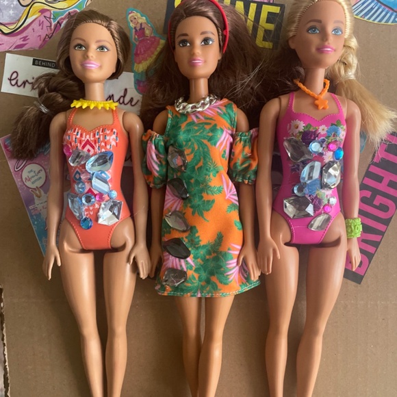 SALE! Mystery Box! 10 Barbies Lot with Horse Car and Animals! - Picture 2 of 11